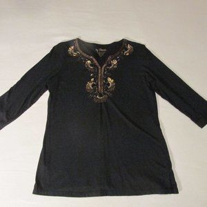 Chico's Blouse with sequins - SIZE 1